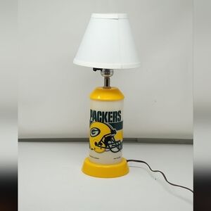 Vintage NFL 1994 Green Bay Packers Football Table Lamp 3 Settings